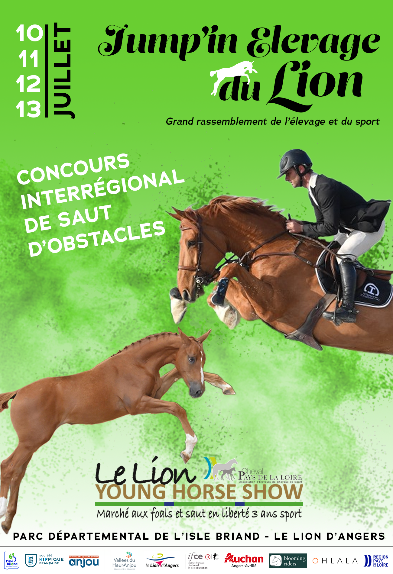 AFFICHE JUMP'IN ELEVAGE DU LION